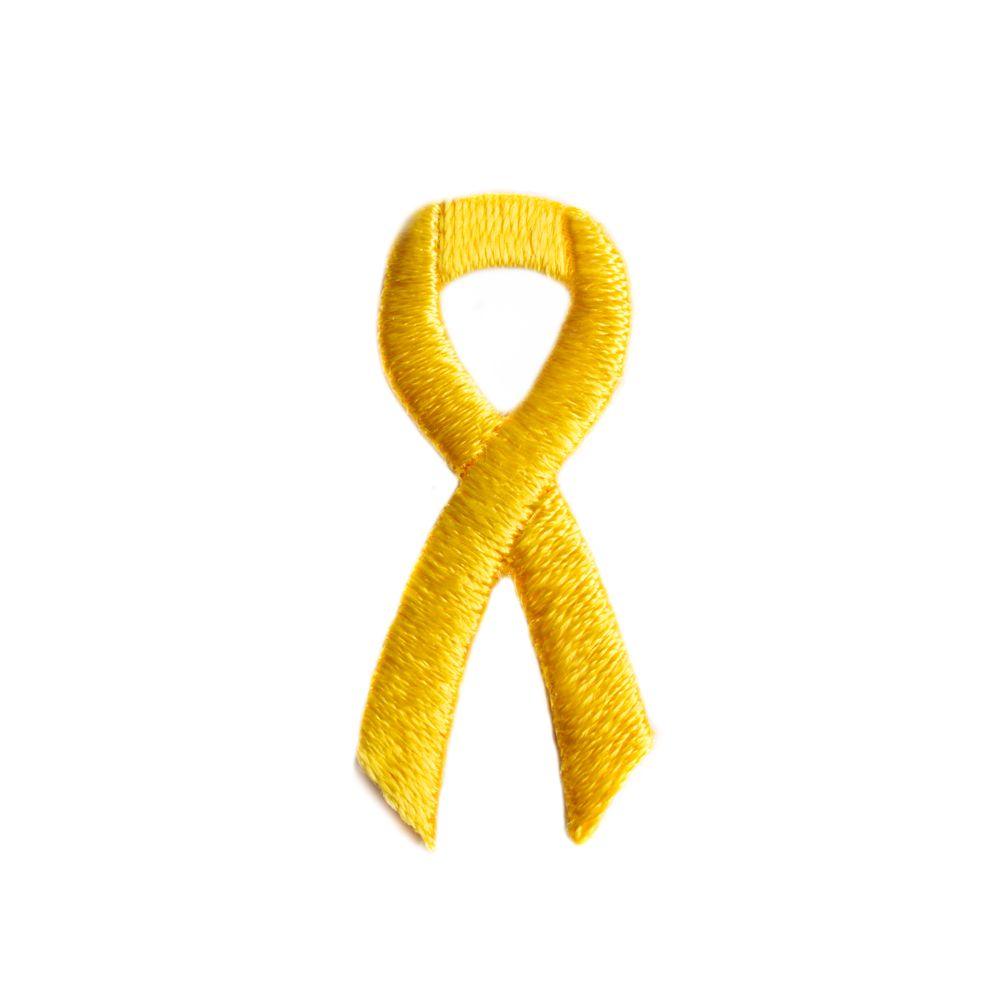 Yellow Ribbon Embroidered Stick-ons - 25-pack - Support Store