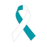 Teal & White Ribbon - Support Store