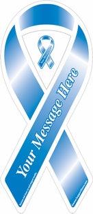 Custom Ribbon Magnets Dark Blue Awareness - Support Store