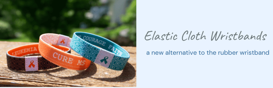 Eco Friendly Elastic Cloth Awareness Wristbands - Support Store