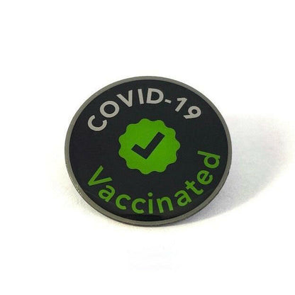 ✔ Covid-19 Vaccinated Lapel Pin - Support Store