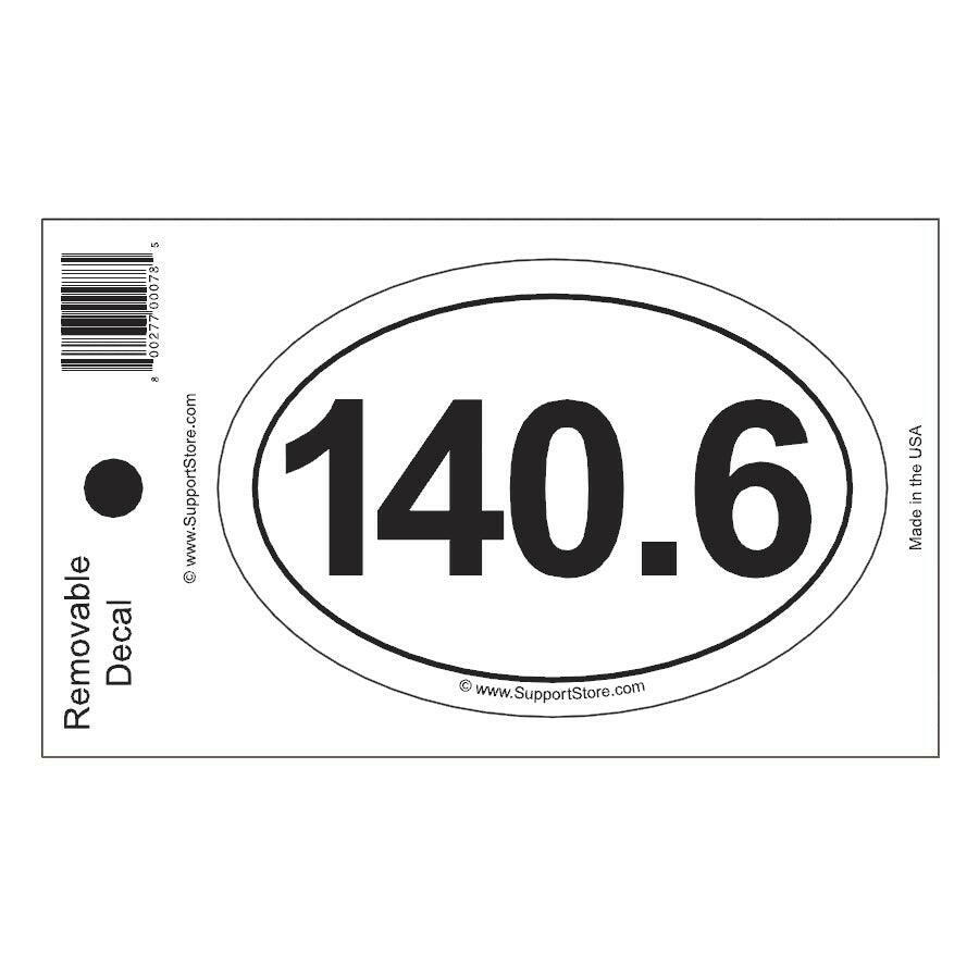 140.6 Bumper Sticker Decal - Oval - Support Store