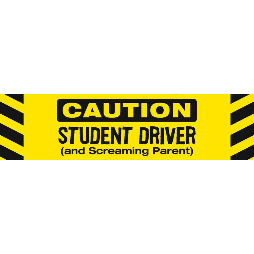 Caution Learning Driver Student Driver Bumper Sticker|Funny Bumper Sticker|Humor Sticker|Car ...