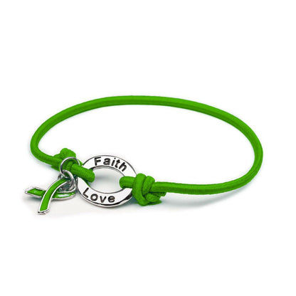 Green Awareness Stretch Charm Bracelet - Support Store