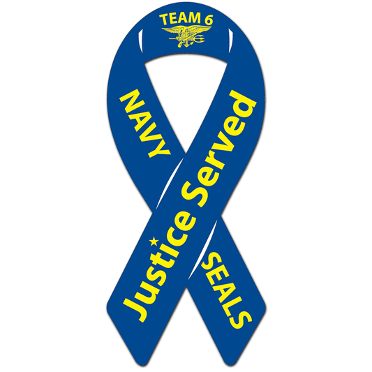 Navy Seals Team Six Ribbon Car Magnet - Support Store