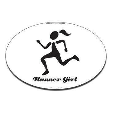 Runner Girl Car Magnet - Support Store