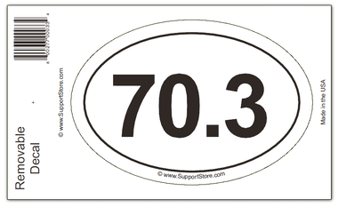 70.3 Bumper Sticker Decal - Oval - Support Store