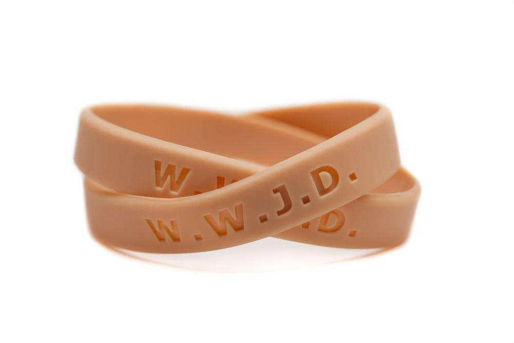 Christian Bracelet, What Would Jesus Do Wristband - Adult 8" - Support Store