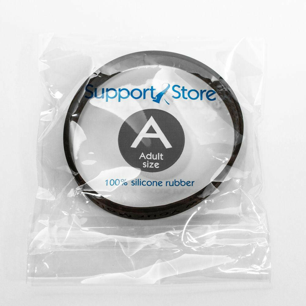 Colonoscopies save lives - get yours behind you wristband - Adult 8" - Support Store