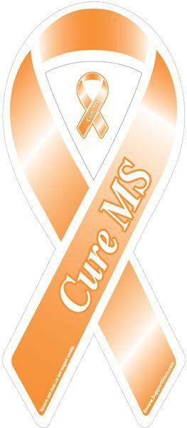 Cure MS Orange Ribbon Magnet    - Support Store