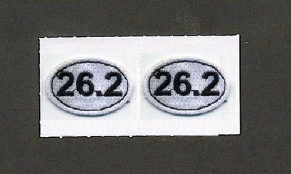 Embroidered 26.2 Oval Stick-on Applique - Support Store