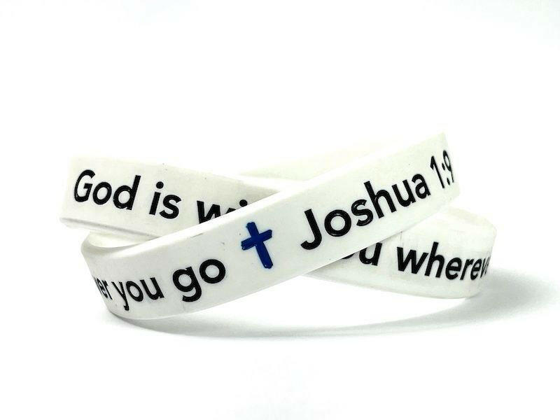God is with you wherever you go Joshua 1:9 Black Letters - Support Store