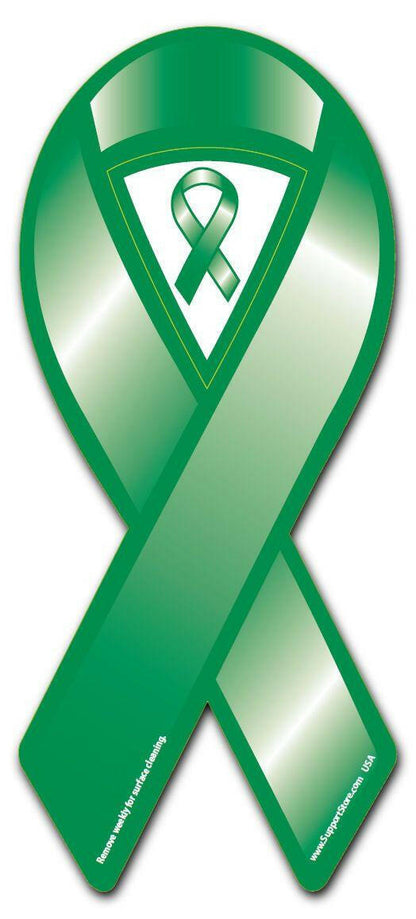 Green Cause Awareness Ribbon Magnet - Support Store