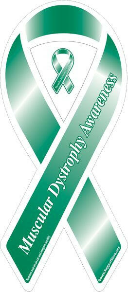 Muscular Dystrophy Awareness Green Ribbon Magnet - Support Store