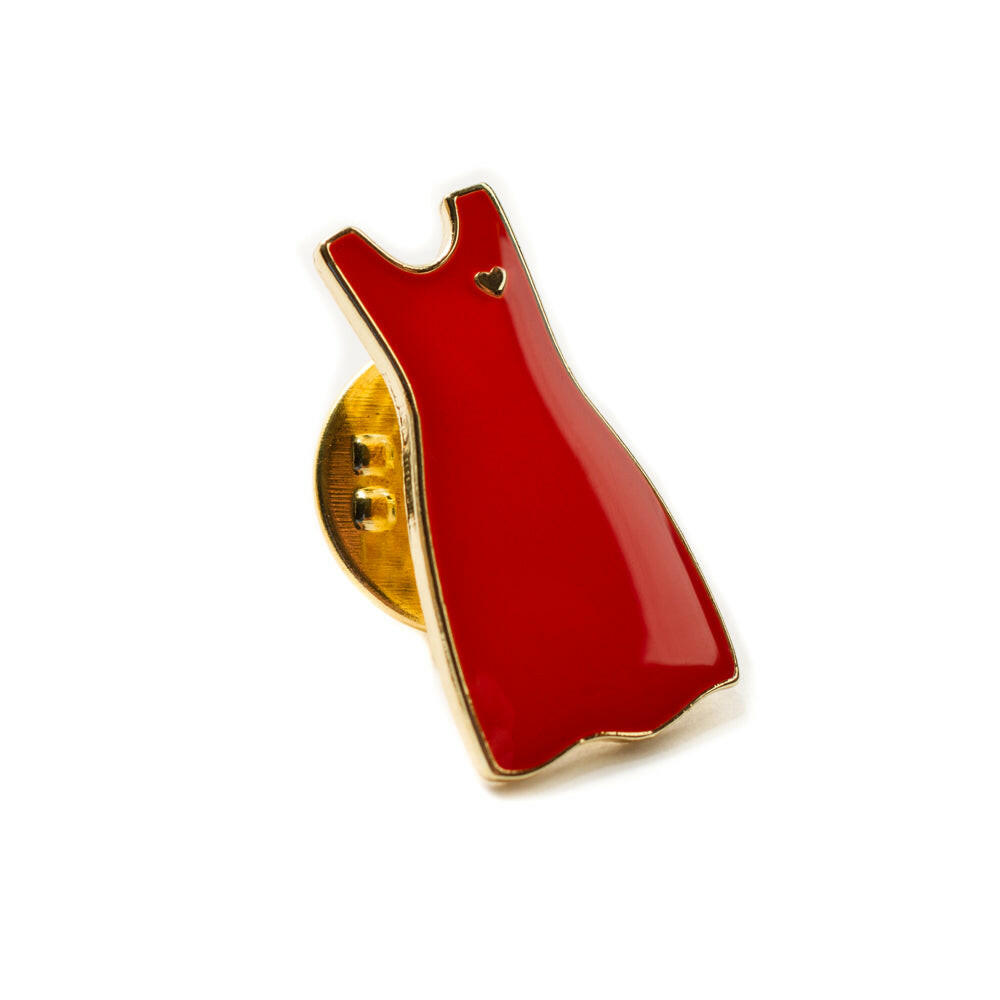 Red Dress Lapel Pin for Women