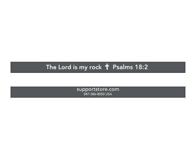 The Lord is my rock Psalms 18:2 Wristband White Letters - Support Store